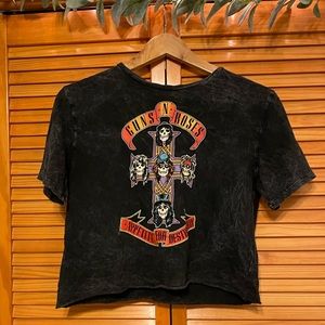 Guns & Roses Crop Tee